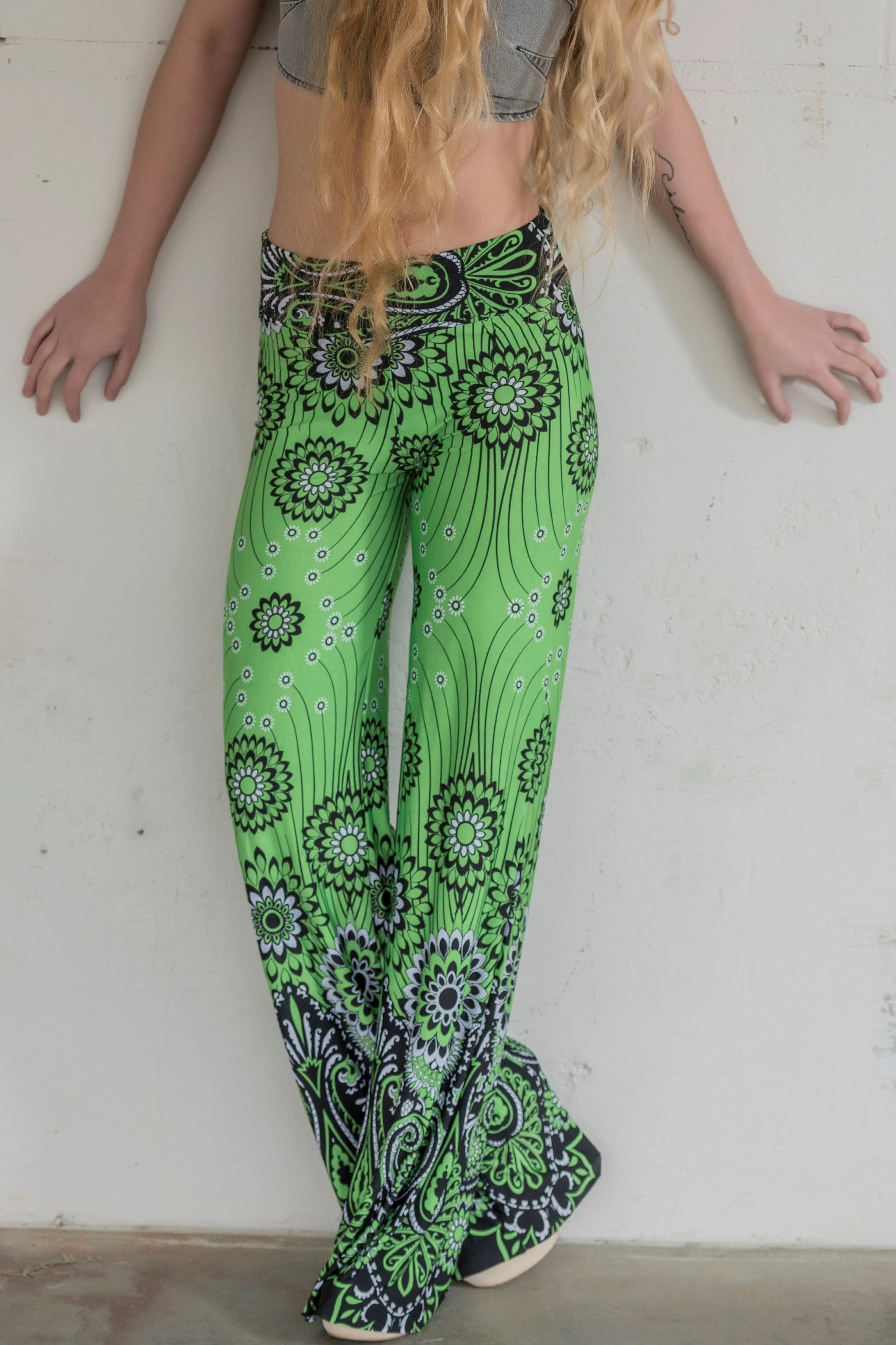 Floral Paisley Palazzo Pants