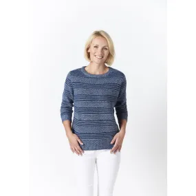 Two Tone Jumper- Navy/White